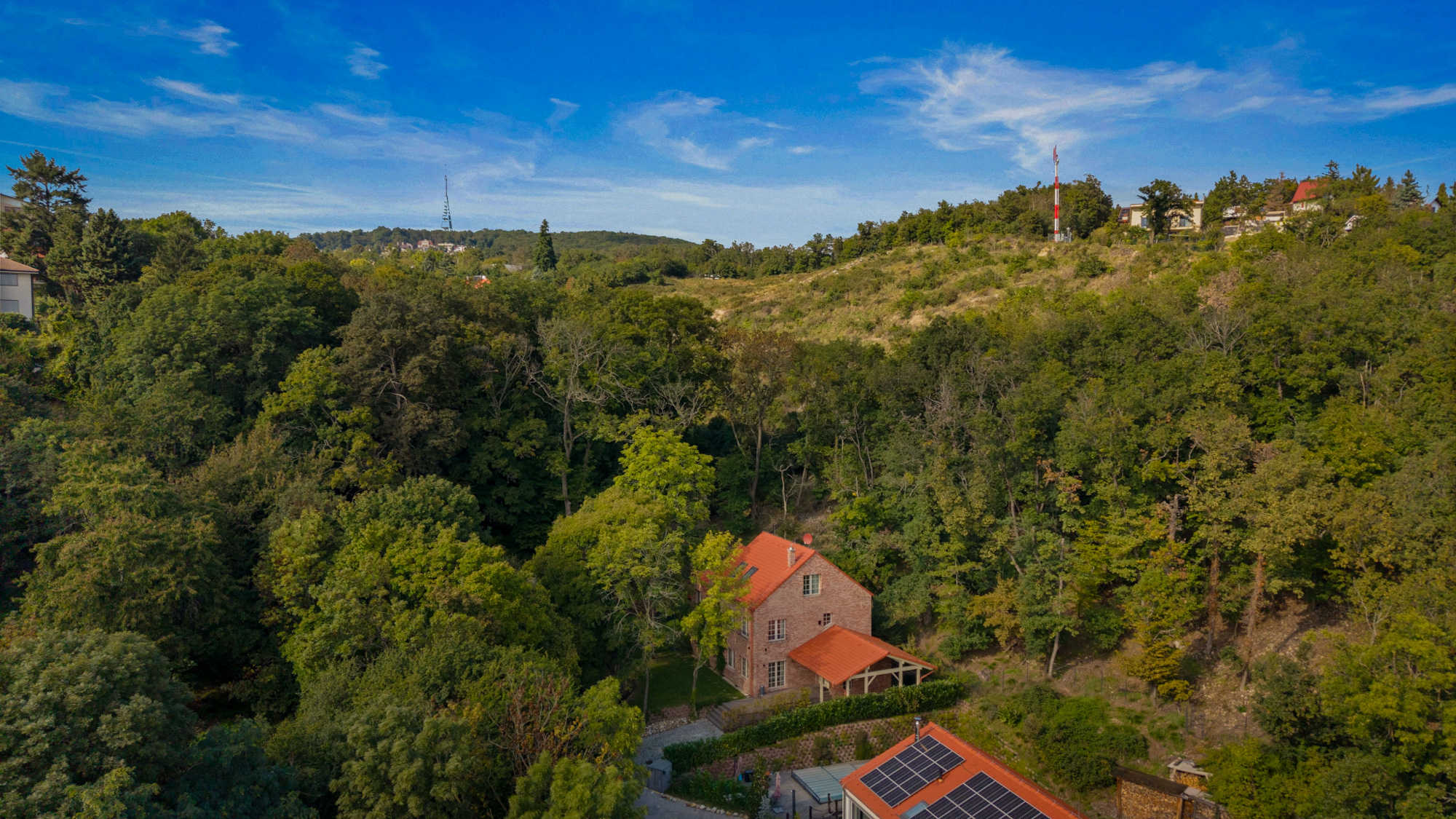 Aerial shot - historic building